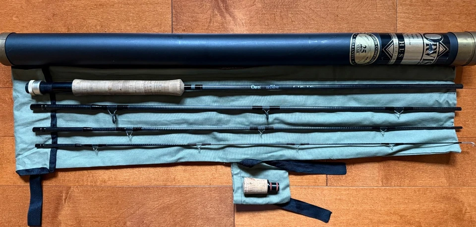 EXCELENTE VARILLA DE GRAFITO ORVIS HLS, 9 PIES, 8 WT, 4 PIEZAS (SALMÓN) Foto 1 de 4