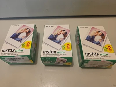 3 Packs Fuji Film INSTAX MINI Instant Film Twin Pack 20 Sheets X3 = 60 9/2025 - Image 1 of 4