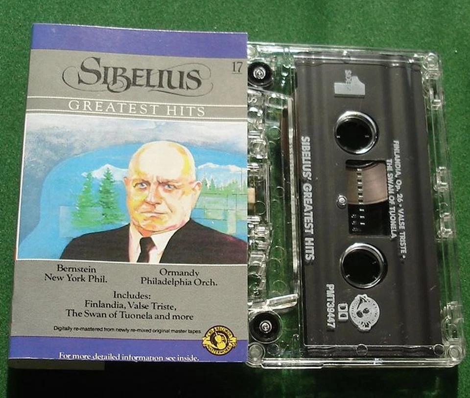 Sibelius Greatest Hits Bernstein Ormandy Finlandia + Cassette Tape - TESTED - Image 1 of 1