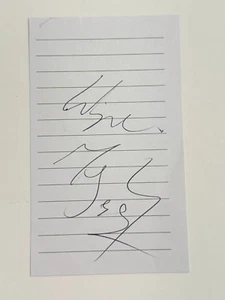 Wayne Gretzky Oilers Kings Rangers signed Autogramm Hockey Notizkarte - Bild 1 von 2