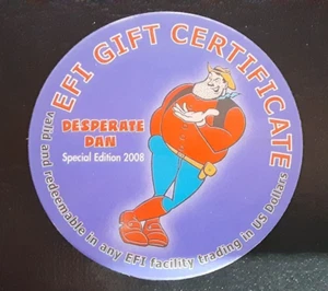 Desperate Dan EFI Special Edition #2  SE2EFI25C  Pogs from 2008 not AAFES - Picture 1 of 4