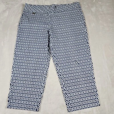 Ingredientes Pantalones Mujer 22W Azul Negro Ojo Gato Patrón Elastizado Cintura Elástica Foto 1 de 4