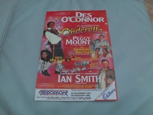 DES O'CONNOR, PEGGY MOUNT, IAN SMITH - Cinderella Birmingham Theatre Flyer - Picture 1 of 2