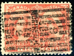 Canada Stamp #59 - Queen Victoria Jubilee (1897) 20¢ -(FVF-U) - Picture 1 of 1