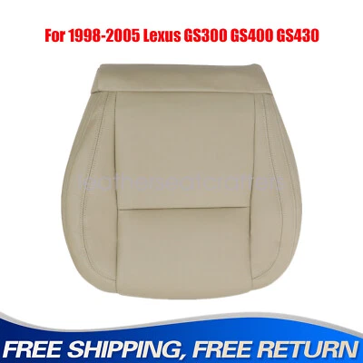 Cubierta de asiento de cuero marrón oscuro para parte inferior del conductor Lexus GS300 GS400 GS430 1998-2005 nueva Foto 1 de 4