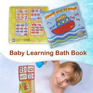 BABY BATH BOOK PVC FOAM COATED FUN EDUCATIONAL TOY CHILDREN TODDLER - SOFT BOOKS - Picture 1 of 12