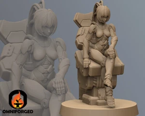 Cyberpunk Miniatura Mini Mercado Negro Asura Cyborg Psycho 2077 RPG Papsikels - Imagen 1 de 9