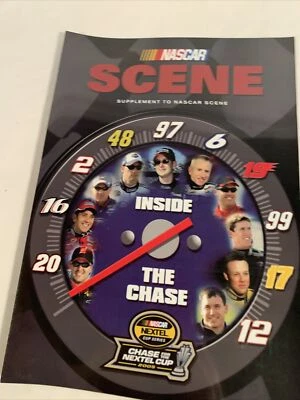 Imán grande 8x11 escena NASCAR 2005 dentro de la persecución Foto 1 de 4