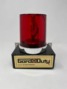 Vintage 12 V Gard Dienst Überwachung Signal Rundumleuchte rot mit Soundwarnung m/L-1 - Bild 1 von 11