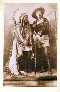 Sitting Bull and Buffalo Bill 1891 Print Poster Wall Picture A4 - Picture 1 of 6