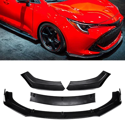 Front Bumper Lip Body Kit Spoiler Gloss Black For Toyota Matrix 2003-2014 A - Image 1 of 4