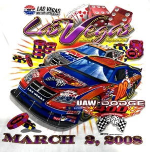 Camisa Nascar 2008 vintage Las Vegas UAW Dodge 400 (talla mediana) - Imagen 1 de 5