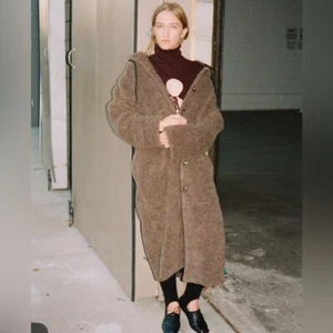 SALE Thakoon Long Sherpa Teddy Coat - Picture 1 of 4