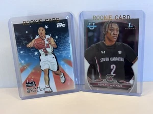 Dawn Staley Ashlyn Watkins Novato Año Tarjetas Equipo RC Lote Carolina del Sur Gamecock - Imagen 1 de 4