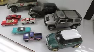 SPIELZEUGAUTO KONVOLUT SAMMLUNG LOT 9 VERSCHIEDENE GRÖßEN UND AUTOS ALLE 1 PREIS - Bild 1 von 6