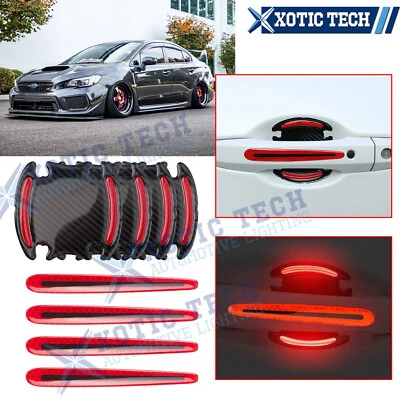 8x JDM 3D Door Handle Night Reflective Sticker Film For Subaru WRX STI 2000+ - Image 1 of 4