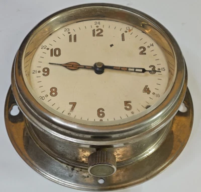Reloj de pared náutico submarino barco marino Chistopol soviético ruso 1954 vintage Foto 1 de 4