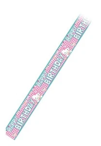 Estandarte de cumpleaños de lámina de Hello Kitty x 2 banner de fiesta de cumpleaños - Imagen 1 de 1