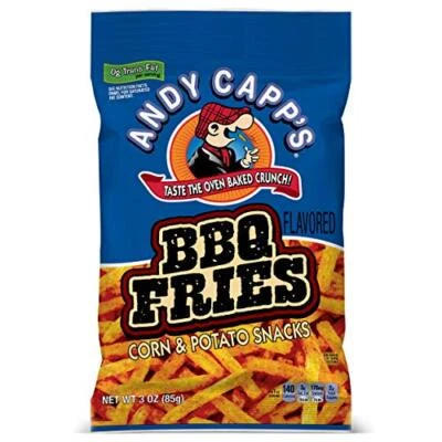 Papas fritas con sabor a barbacoa Andy Capp's, paquete de 12 3 oz Foto 1 de 4