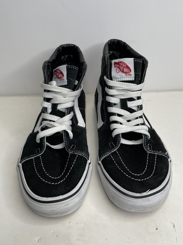 Scarpe da skateboard VANS Sk8 Hi uomo taglia 6 5 donna 8 nero bianco