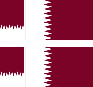 4 Stickers QATAR délégation participante JO 2024 - Picture 1 of 1