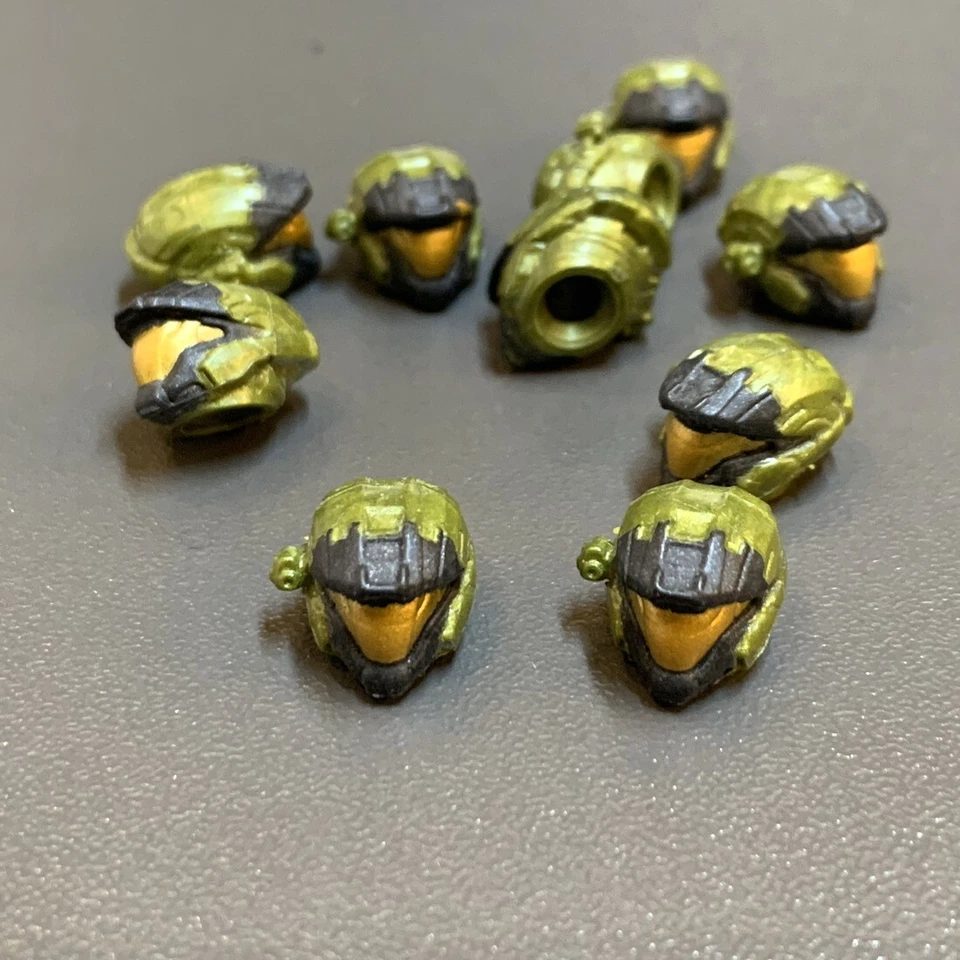 Lot 10 Head HALO Mega Bloks Construx Building Figure UNSC MARINE Elite COD #13 - Image 1 of 1