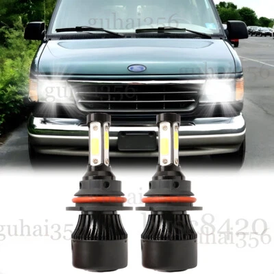 Farol de LED para Ford ECONOLINE E150-E450 1995-2007 9007 HB5 lâmpadas feixe alto-baixo - Imagem 1 de 4