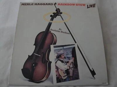 Merle Haggard, Rainbow Stew, Live at Anaheim Stadium VINYL LP 1981 MCA RECORDS - Image 1 of 2