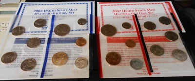 2002 US MINT P & D MINT SET IN ORIGINAL  PACKAGING  UNCIRCULATED  20 COINS - Image 1 of 4