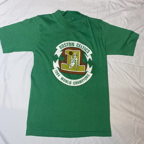 Vintage 1984 Boston Celtics NBA Finals Champions Single Stitch T-Shirt Youth S Cover