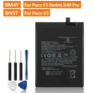 Batteria di ricambio BM4Y BN57 per Xiaomi Poco X3 X3Pro F3 Redmi K40 Pro+ K40 Pro - Foto 1 di 8