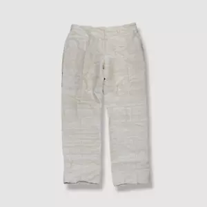 $650 Etro Women's Beige Silk Straight-Leg Dress Pants Size 50 - Picture 1 of 3