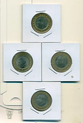 4 NICE AU-UNC BI-METAL 1 LIRA COINS from TURKEY (2009, 2010, 2011 & 2012) - Image 1 of 2