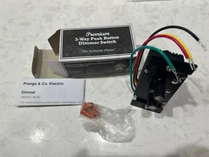 Interruttore luce elettrico a pulsante 3 vie Prange & Co con dimmer PD-3600 - Foto 1 di 6