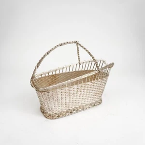 VINTAGE FRANZÖSISCHE VERSILBERTE DRAHTFLASCHE CADDY - Bild 1 von 1