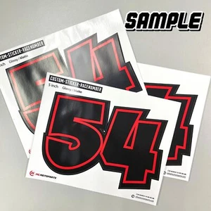 For CBR R6 R1 1x Race Number Vinyl Decals Stickers Motorcycle High - Bild 1 von 8