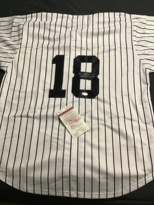 JOHNNY DAMON SIGNED CUSTOM JERSEY NEW YORK YANKEES JSA COA - Picture 1 of 2