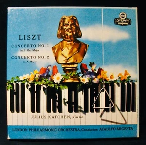 LISZT~Concerto No. 1+No. 2~Reel To Reel Tape~LONDON #LCL 80030~4 Track-7 1/2 IPS - Imagen 1 de 3
