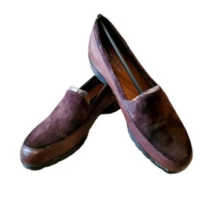 Naturalizer Slip On Women's Brown Leather and Suede Loafers Size 8.5 New in Box - Picture 1 of 7