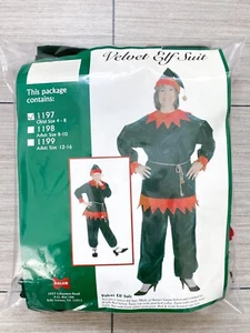 Kids Elf Costume Santa Helper Christmas Costume Suit Unisex Size 4-8 Boys Girls - Picture 1 of 11