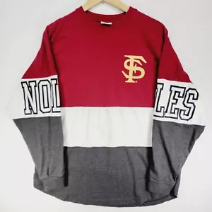 Florida State Seminoles Sweatshirt Womens Small Colorblock Long Sleeve NCAA FSU - Picture 1 of 9