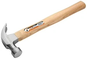 MARTELLO ARTIGLIO 8 OZ ALBERO IN ACCIAIO GOMMA IMPUGNATURA ANTISCIVOLO RIMOZIONE UNGHIE STRUMENTO FAI DA TE FALEGNAME - Foto 1 di 6
