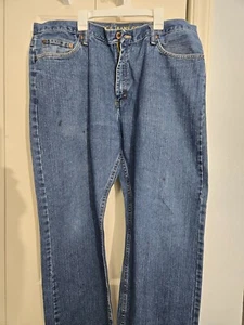 Nautica Jeans Co. Mens Blue Denim Straight-Leg Jeans 38x30 Made In Mexico - Picture 1 of 7