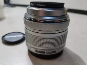 Olympus M. Zuiko 14-42mm f/3.5-5.6 II R Silver f/Micro Untested as is lens - Picture 1 of 7