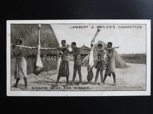 No.22 GIRAFFE MEAT FOR DINNER - Rhodesian Series by Lambert & Butler 1928 - Picture 1 of 1