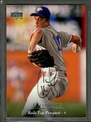 1994 Upper Deck #138 Chad Fox Reds Prospect Baseball Card Signed Autograph - Image 1 of 2