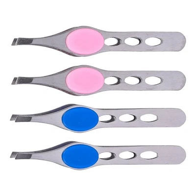  4 Pcs Eyebrow Tweezers for Women Professional Tool Eyebrows Shaping - Image 1 of 4