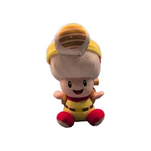 Super Mario Toad Plush Captain Kinopio San-ei 2014 7” Toy Doll Japanese Tag Rare - Picture 1 of 5