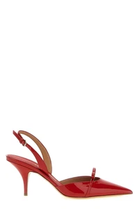 FERRAGAMO Gylla Red Leather 70mm Heeled Slingback New & Authentic - Picture 1 of 4