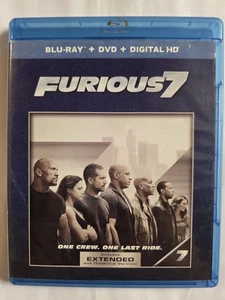Furious 7 (Blu-ray+DVD 2-Disc Great Condition Fast Shipping Action Movie - Picture 1 of 4